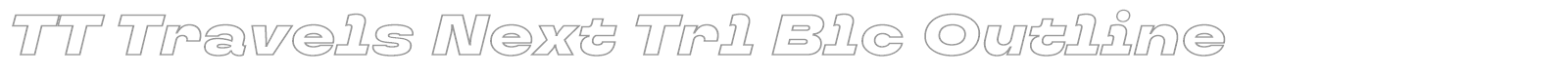 TT Travels Next font preview